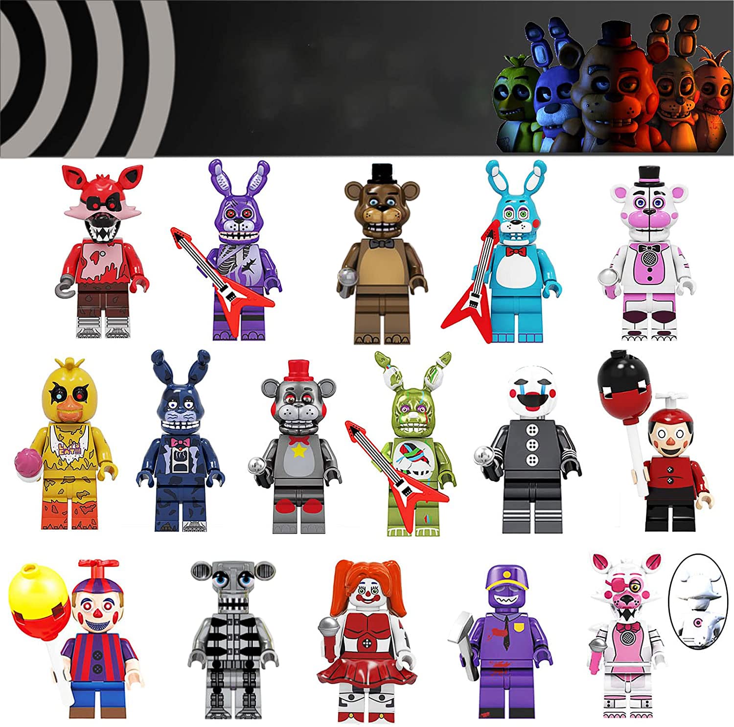 Amazon.co.jp: Wnnei FNAF アクションフィギュア プレイ バニー